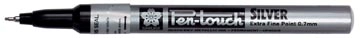 Een Sakura paint Marker Pen-Touch punt van 0,7 mm, zilver koop je bij best4office