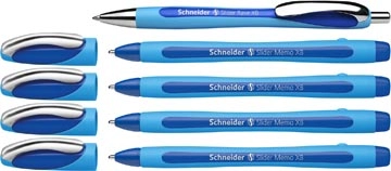 Een Schneider balpen Slider Memo XB blauw, 4 stuks + 1 Rave GRATIS koop je bij Muys Kantoor & Kado