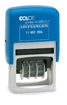 Een Colop tekststempel met datum Printer tekst: ONTVANGEN koop je bij best4office