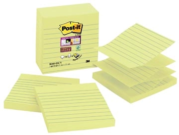 Een Post-it Super Sticky Z-notes, 90 vel, ft 101 x 101 mm, gelijnd koop je bij Muys Kantoor & Kado