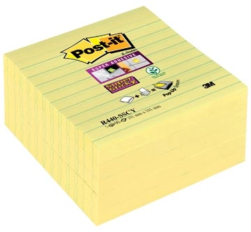 Een Post-it Super Sticky Z-notes, 90 vel, ft 101 x 101 mm, gelijnd koop je bij Muys Kantoor & Kado