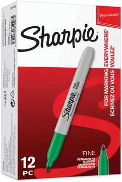 Een Sharpie permanent marker, 1 mm, groen koop je bij Muys Kantoor & Kado