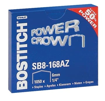 Een Bostitch nietjes voor B8R, B8HC, B8E, B8HDP en B8P, doos van 1.050 nietjes SB8-168E (6 mm) koop je bij best4office