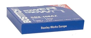 Een Bostitch nietjes voor B8R, B8HC, B8E, B8HDP en B8P, doos van 1.050 nietjes SB8-168E (6 mm) koop je bij best4office