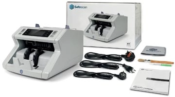 Een Safescan biljettelmachine 2250, met 3-voudige valsgelddetectie koop je bij Muys Kantoor & Kado