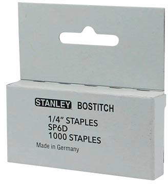 Een Bostitch Nietjes voor T10, 6 mm, doos van 1.000 nietjes koop je bij best4office