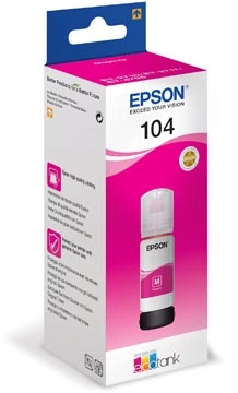 Een Epson inktfles 104, 7.500 pagina's, OEM C13T00P340, magenta koop je bij Muys Kantoor & Kado