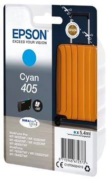 Een Epson inktcartridge 405, 300 pagina's, OEM C13T05G24010, cyaan koop je bij best4office