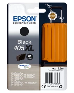 Een Epson inktcartridge 405XL, 1.100 pagina's, OEM C13T05H14010, zwart koop je bij best4office