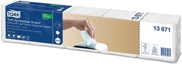 Een Tork servetten Expressnap Snack voor dispenser, 2-laags, 500 per bundel koop je bij Muys Kantoor & Kado