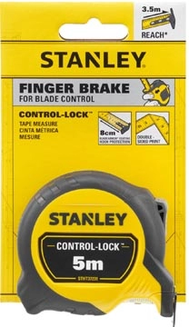 Een Stanley rolmeter Control-Lock 5 m x 25 mm koop je bij Muys Kantoor & Kado