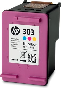 Een HP inktcartridge 303, 165 pagina's, OEM T6N01AE, 3 kleuren koop je bij best4office