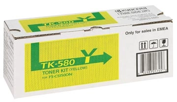 Een Kyocera Toner geel TK580Y - 2800 pagina's - 1T02KTANL0 koop je bij best4office