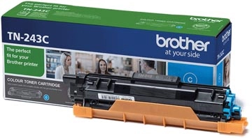 Een Brother toner, 1.000 pagina's, OEM TN-243C, cyaan koop je bij best4office