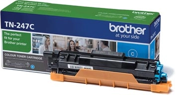 Een Brother toner, 2.300 pagina's, OEM TN-247C, cyaan koop je bij best4office