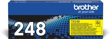 Een Brother toner, 1.000 pagina's, OEM TN-248Y, geel koop je bij best4office