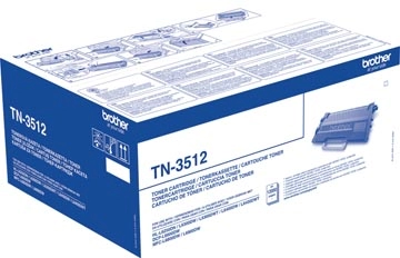 Een Brother toner, 12.000 pagina's, OEM TN-3512, zwart koop je bij Muys Kantoor & Kado