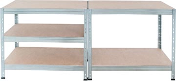 Een AR Shelving rek Rivet Stabil, ft 180 x 90 x 40 cm, 5 legborden uit HDF, gegalvaniseerd koop je bij Muys Kantoor & Kado