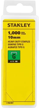 Een Stanley nietjes type G, 10 mm, doos van 1.000 nietjes koop je bij best4office