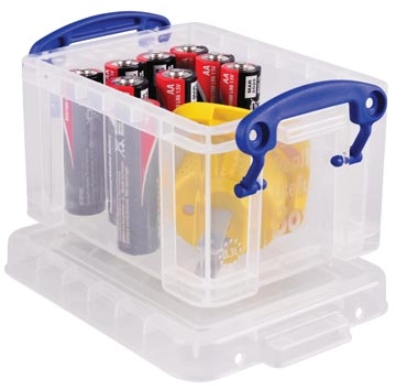 Een Really Useful Box visitekaarthouder 0,3 liter, transparant koop je bij best4office