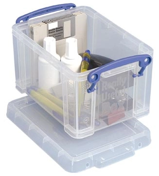 Een Really Useful Box opbergdoos 1,6 liter, transparant koop je bij best4office