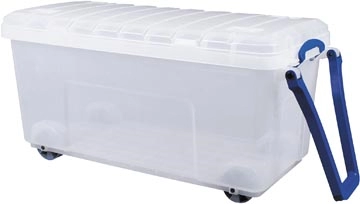 Een Really Useful Box opbergkoffer op wieltjes 160 l, transparant koop je bij best4office