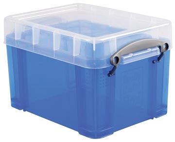 Een Really Useful Box opbergdoos 3 liter, transparant blauw koop je bij best4office