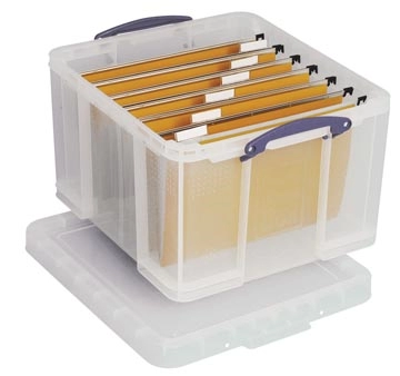 Een Really Useful Box opbergdoos 42 liter, transparant koop je bij Muys Kantoor & Kado