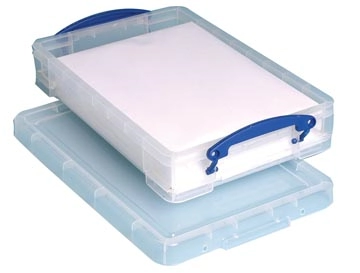 Een Really Useful Box opbergdoos 4 liter, transparant koop je bij Muys Kantoor & Kado