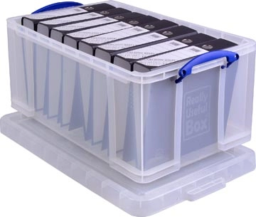 Een Really Useful Box opbergdoos 64 liter, transparant koop je bij best4office