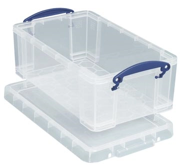 Een Really Useful Box opbergdoos 9 liter, transparant koop je bij best4office