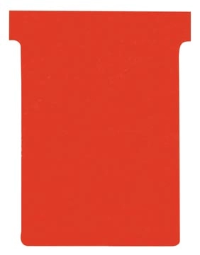 Een Nobo T-planbordkaarten index 3, ft 120 x 92 mm, rood koop je bij Muys Kantoor & Kado