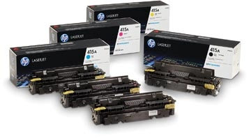 Een HP toner 415A, 2.100 pagina's, OEM W2033A, magenta koop je bij Muys Kantoor & Kado