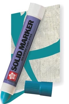 Een Sakura merkstift Solid Marker blauw, brede punt koop je bij best4office